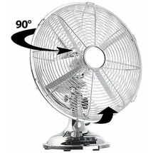Sichler Haushaltsgeräte Vollmetall Tischventilator 30 cm Retro