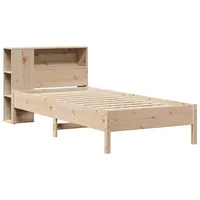 VidaXL Bücherregalbett ohne Matratze 75x190 cm Massivholz Kiefer