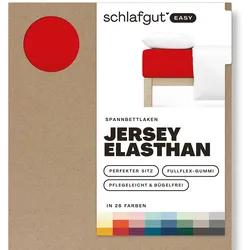 Spannbettlaken EASY Jersey - rot