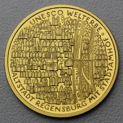 Goldmünze 100 Euro Regensburg 2016  Unesco-Weltkulturerbe (Deutschland)