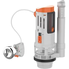 IBERGRIF Universal Kabel Mechanismus für Toilettenspülung, Doppelspülventil 3/6 Liter, Ablaufventil WC-Spülung Flush