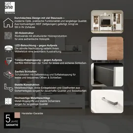 Set One by Musterring York Regal 75 x 42 x 175 cm Weiß