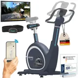 Skandika Ergometer Abisko Weltneuheit | Premium EMS-Widerstand, Smarter Heimtrainer App Steuerung, Automatische Lenker & Satteleinstellung, 36 Widerstandsstufen | Fahrrad Hometrainer für Zuhause
