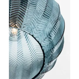 Nova Luce Loni 1-flg. E27 30 cm rund blau, schwarz
