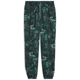 Puma W Green Terrains Woven Jogger - AOP green terrain (75) L