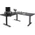 Mendler Eckschreibtisch HWC-D40 Schwarz