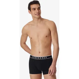 SCHIESSER Retro Boxershorts grau/schwarz XL 9er Pack