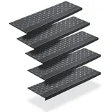 BigDean Stufenmatte 65 x 25 cm Schwarz