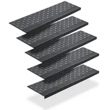 BigDean Stufenmatte 65 x 25 cm Schwarz