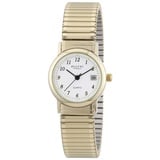 Regent Damen Analog Quarz Uhr mit Edelstahl beschichtet Armband 12300078