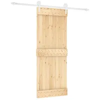 vidaXL Schiebetür rechts 80 x 210 cm Braun