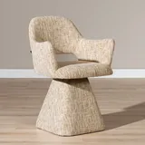 Bronx71 Esszimmerstuhl Josh drehbar Chenille beige