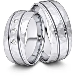 Trauringe D ̧ren 585er Weiflgold - 1715