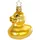Inge-Glas® Christbaumschmuck, Süsse Bade Ente (1-tlg), mundgeblasen, handbemalt gelb