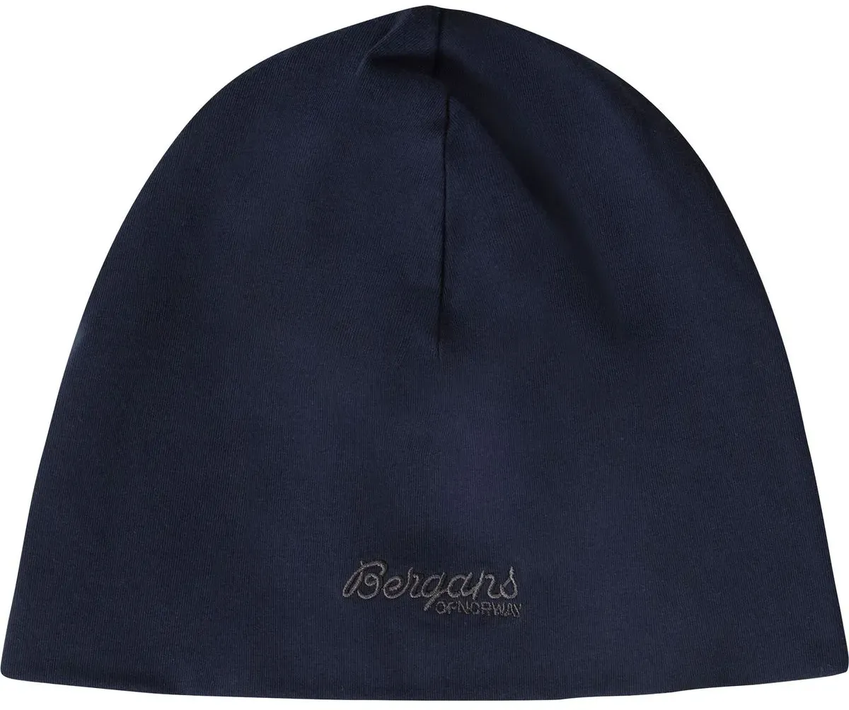 Bergans Youth Cotton Beanie navy blue/solid dark grey (21503) One Size