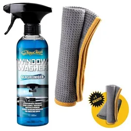ShinyChiefs WINDOW WASHER GLASREINIGER 500ML + WAFFLE TOWEL SET