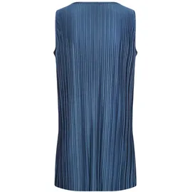 LASCANA Longtop Damen Plisseefalten Blau 36/38