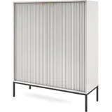 Selsey Highboard 104 x 125 x 39 cm Grau