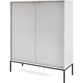 Selsey Highboard 104 x 125 x 39 cm Grau