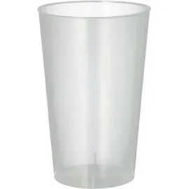 Papstar 500 Plastikbecher PP 0,3 l Ø 7,8 cm · 11,8 cm transluzent unzerbrechlich Mehrwegbecher