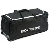 Sport-Thieme Sporttasche Basic | 110L XL Stauraum | U-förmiges Hauptfach | Transportrollen | Schwarz | Reißverschluss | für Sport und Freizeit