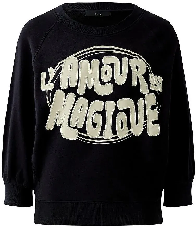 Sweatshirt oui schwarz, 36