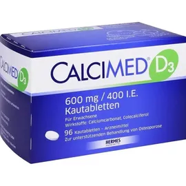 Hermes Arzneimittel Calcimed D3 600 mg/400 I.E. Kautabletten