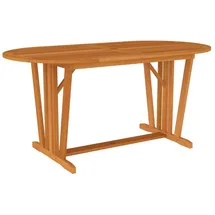 vidaXL Gartentisch 160x85x75 cm Massivholz Eukalyptus