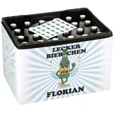 Herz & Heim® Geburtstagsgeschenk Männer DIY - Banderole für Bierkasten mit Aufklebern für Kronkorken (Lecker Bierchen)