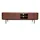 miliboo SKYE TV-Schrank 180 cm Dunkles Walnuss/Schwarz Holz/Metall