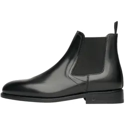 Schlupfboots HENRY STEVENS "Ella CB Businessschuh", Damen, Gr. 40, schwarz, Leder, klassisch, Schuhe Chelseaboots Schlupfboots Businessschuh Dandy-Boots, Damen Chelsea Boots Leder handgefertigt, Stiefelette