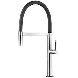 Fukana stile Küchenarmatur 83159770 mit Geschirrbrause, Edelstahl