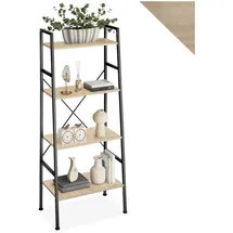 Tectake tectake® Leiterregal Liverpool 61,5 x 36,5 x 150 cm