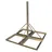 PremiumX Flachdachständer DELUXE 4x 50x50cm 1,2m Mast 60mm Balkonständer für Satelliten-Schüssel
