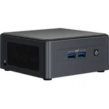 Intel NUC 11 Pro, UCFF, Mini-PC Barebone, DDR4-SDRAM, M.2, Serial ATA III, Wi-Fi 6 (802.11ax), 15 W - Schwarz
