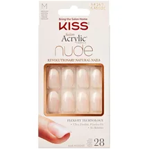 Kiss New York Kiss Salon Acryl Nude Französische Nägel Beige 28 Stück (1er Pack)