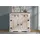 Sam Sideboard 91,5 x 83,5 x 43 cm Weiß/Grau