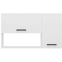 Asir Hängeschrank AKASYA 52x90 cm weiß - Weiß/Chrom glänzend