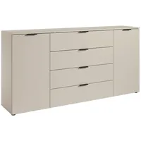 Bega Carryhome Sideboard Kaschmir Kunststoff, 2 Fächer, 4 Schubladen,