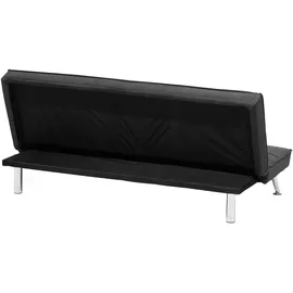 Beliani 3-Sitzer Schlafsofa grau / silber HASLE