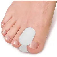 Welnove Gel Toe Separators - Silicone Toe Spacers for Straightening Overlapping Toes, Bunions, Calluses – Relief Bunion Pain - Bunion Corrector for Men and Women (8 Pcs, White)