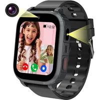 Ruopoem Smartwatch Kinder, 4G Kinder Smartwatch mit GPS und Telefon Videoanruf, GPS UhrKinder Anruffunktion SOS Spiel Voice Wecker Schulmodus SIM IP68 Wasserdicht Handy, Geschenke für Mädchen Jungen