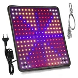 MUPOO Pflanzenlampe LED Pflanzenleuchte,256LEDs Vollspektrum LED Grow Lampe, Vollspektrum B, Pflanzenleuchte für Zimmerpflanzen, Gemüse und Blumen