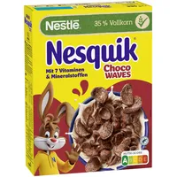 Nestlé Nesquik Choco Waves, Schoko Knusper-Frühstück in Wellenform (33% Vollkorn-Anteil), 1er Pack (1 x 330g)