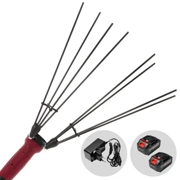 Archman AB01  Akku-Olivenrüttler mit Teleskopstange (220315 cm)  2 × 21 V 4 Ah
