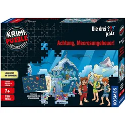 KOSMOS -  Krimi-Puzzle: Die drei ??? Kids - Achtung, Meeresungeheuer! - Löst den Fall!