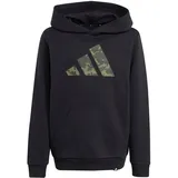 adidas Kinder Kapuzensweat Kapuzenpullover mit, BLACK, 152