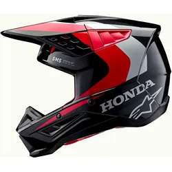 Alpinestars S-M5 Honda, Motocrosshelm - Schwarz/Rot/Weiß - M