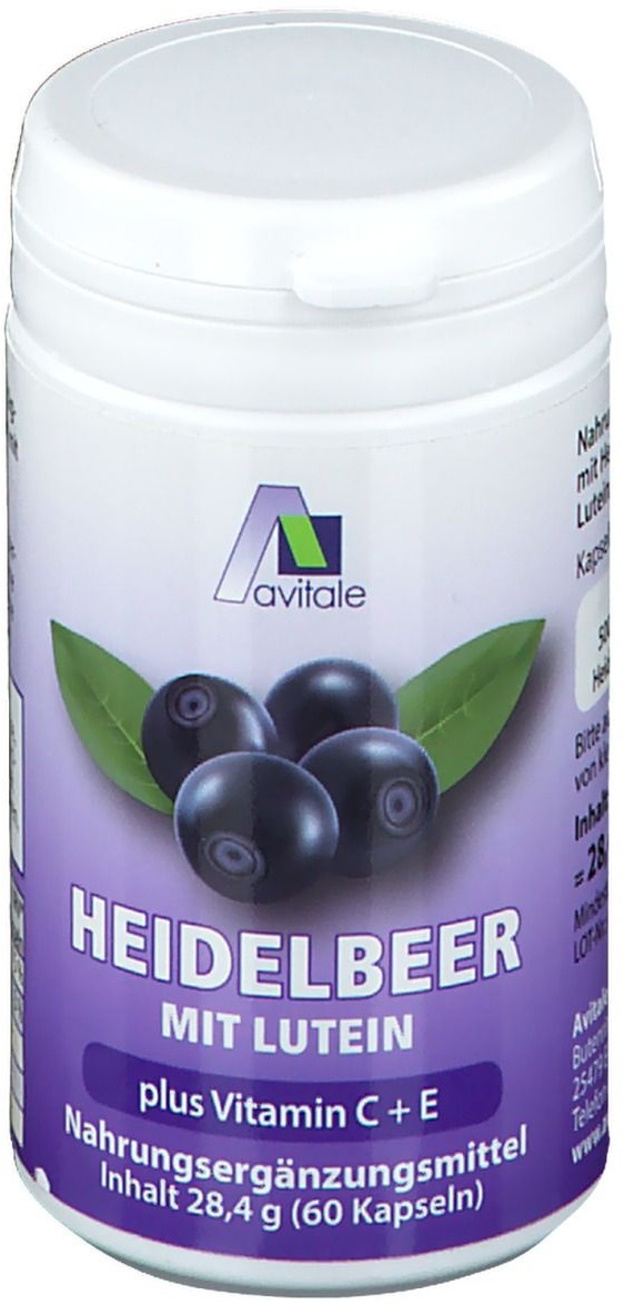 Avitale Heidelbeer Kapseln mit Lutein