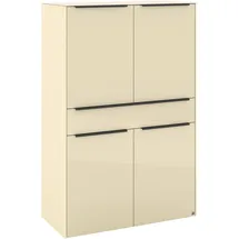 Set One by Musterring Highboard 92 x 140 cm Beige / Braun